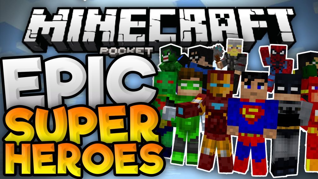 Superhero Mod Minecraft PE Bedrock Mods