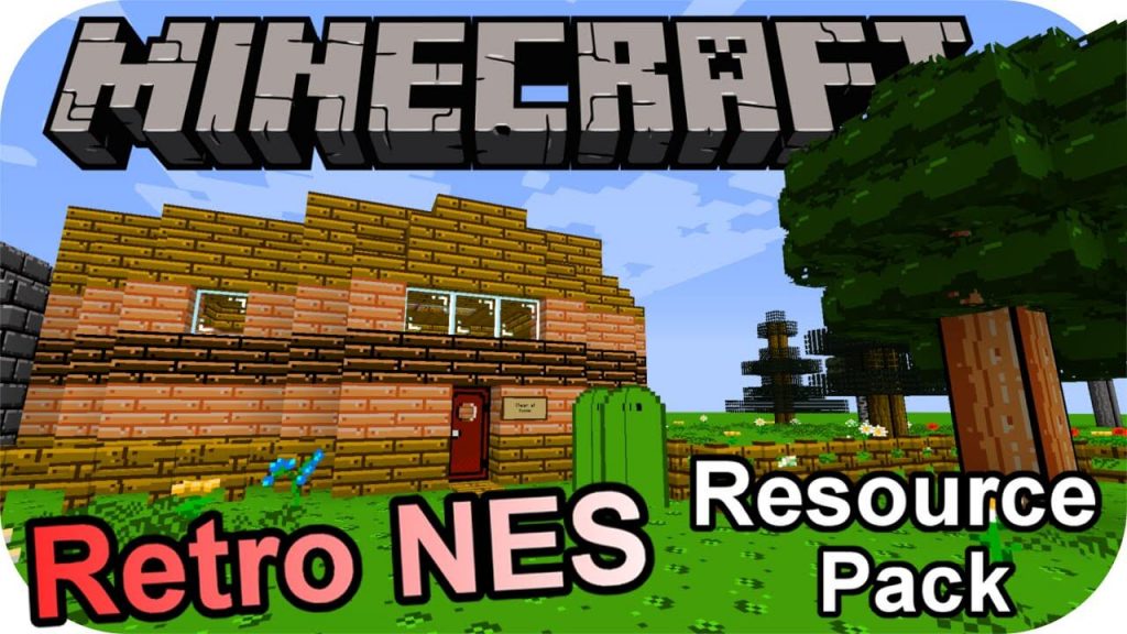 Retro NES Texture Pack Minecraft PE Bedrock Texture Packs