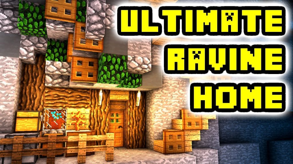 Underground Ravine Base! Map Minecraft PE Bedrock Maps