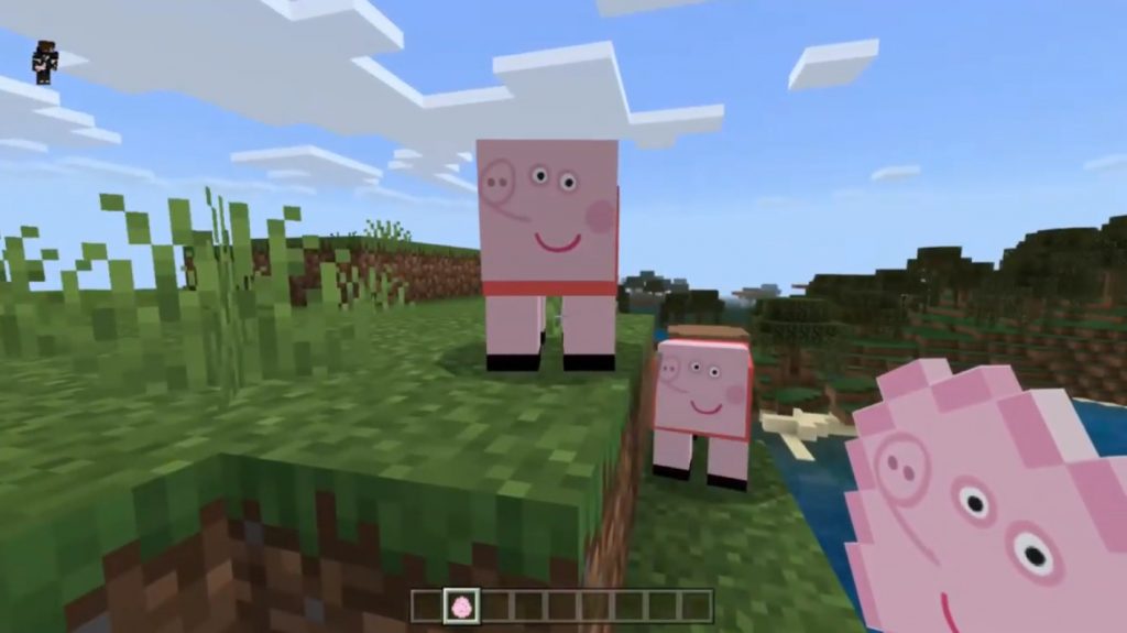 Peppa Pig Texture Pack Minecraft PE Bedrock Texture Packs