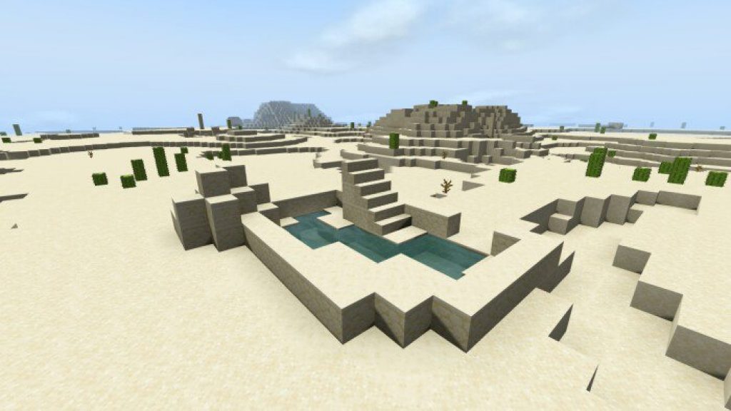Generated Desert Structures Mod Minecraft PE Bedrock Mods