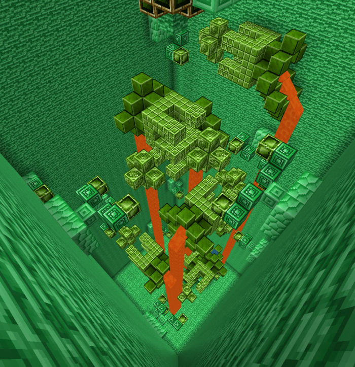 Four Elements Dropper Minecraft PE Bedrock Maps