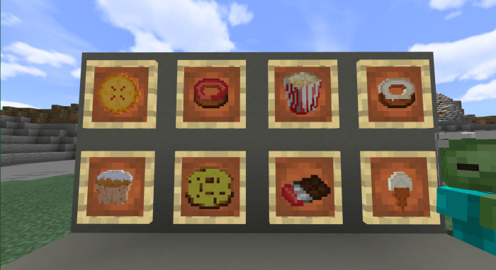 Junk Food Addon Minecraft PE Bedrock Addons