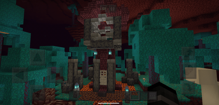 Nether Survival Base Map Minecraft PE Bedrock Maps
