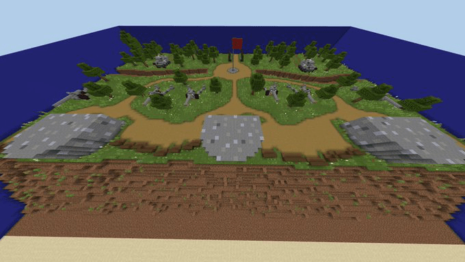 DDay Battle Map Minecraft PE Bedrock Maps