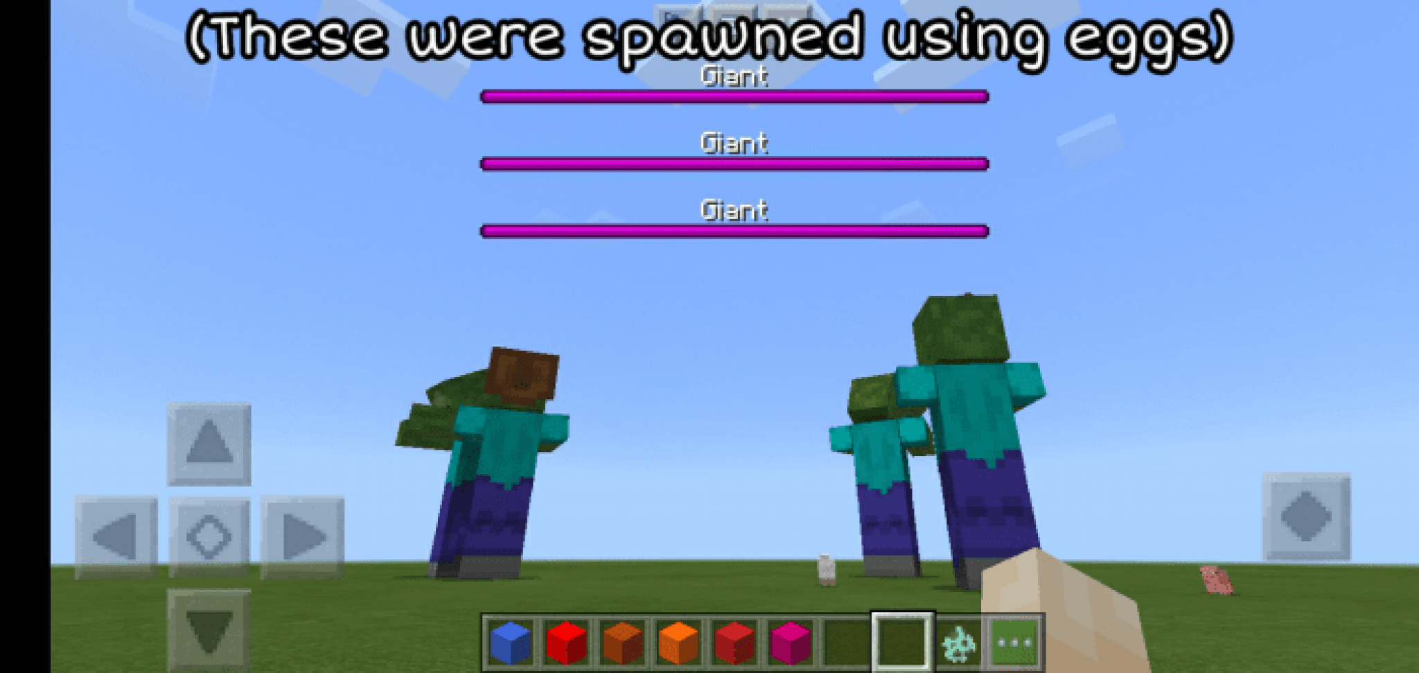Minecraft Giants Addon Minecraft PE Addons