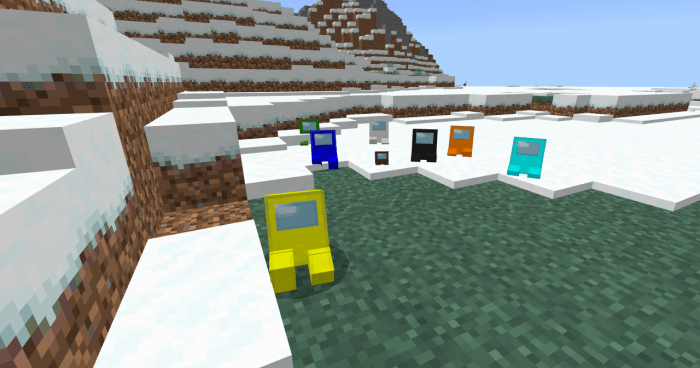 Among Us Mod Minecraft PE Bedrock Mods