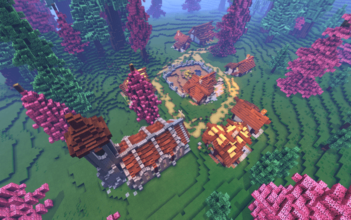 Spruce Forest Map Minecraft PE Bedrock Maps