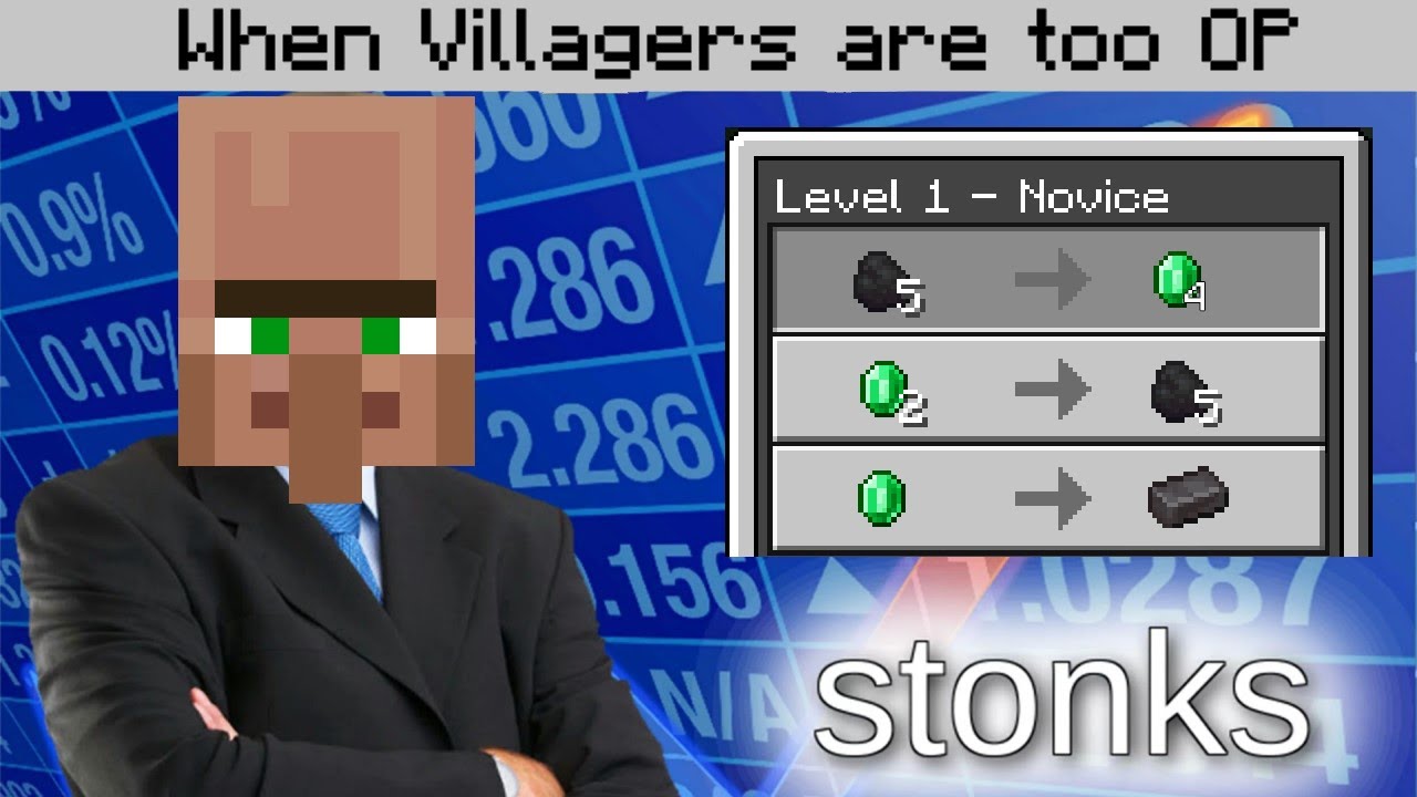 OP Villager Trades Mod Minecraft PE Bedrock Mods