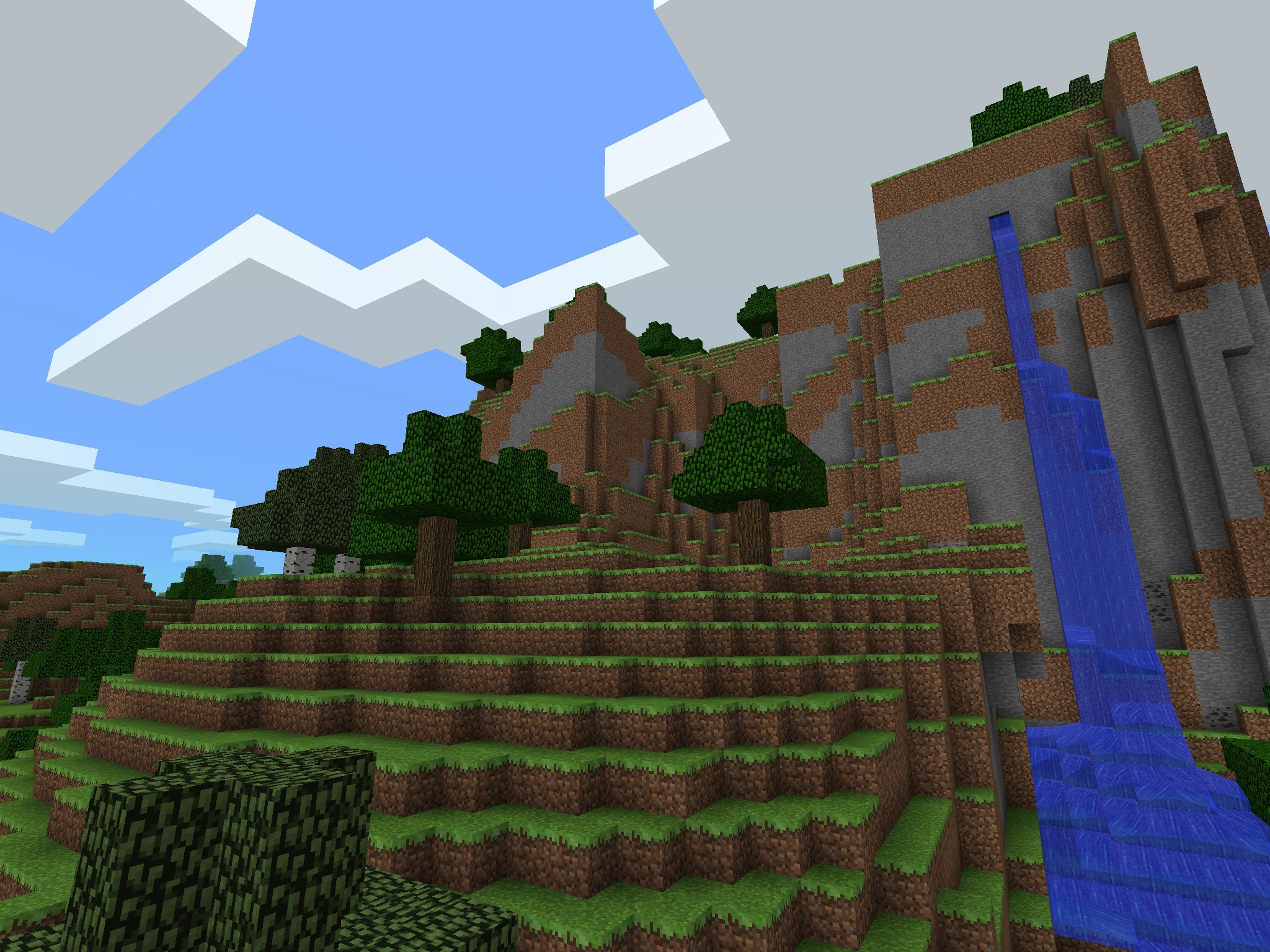 ayay Beautiful Waterfall Minecraft PE Seeds