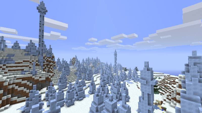 1402364920 Ice Spikes Biome Minecraft PE Seeds