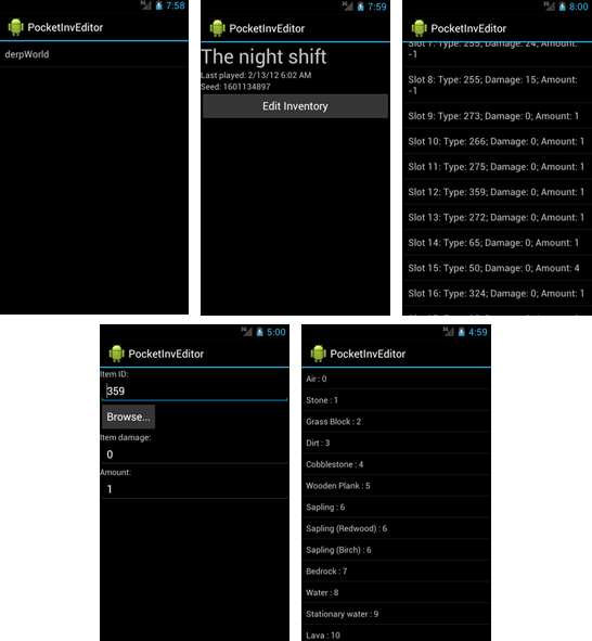 Pocketinveditor: Inventory Editor For Android | Minecraft Pe Mods & Addons