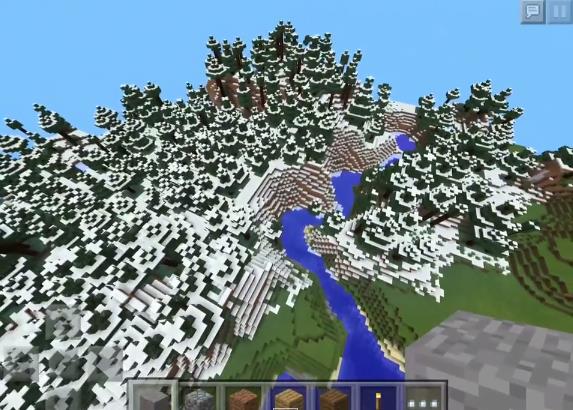 1407545546 Largest Snow Taiga Minecraft PE Seeds