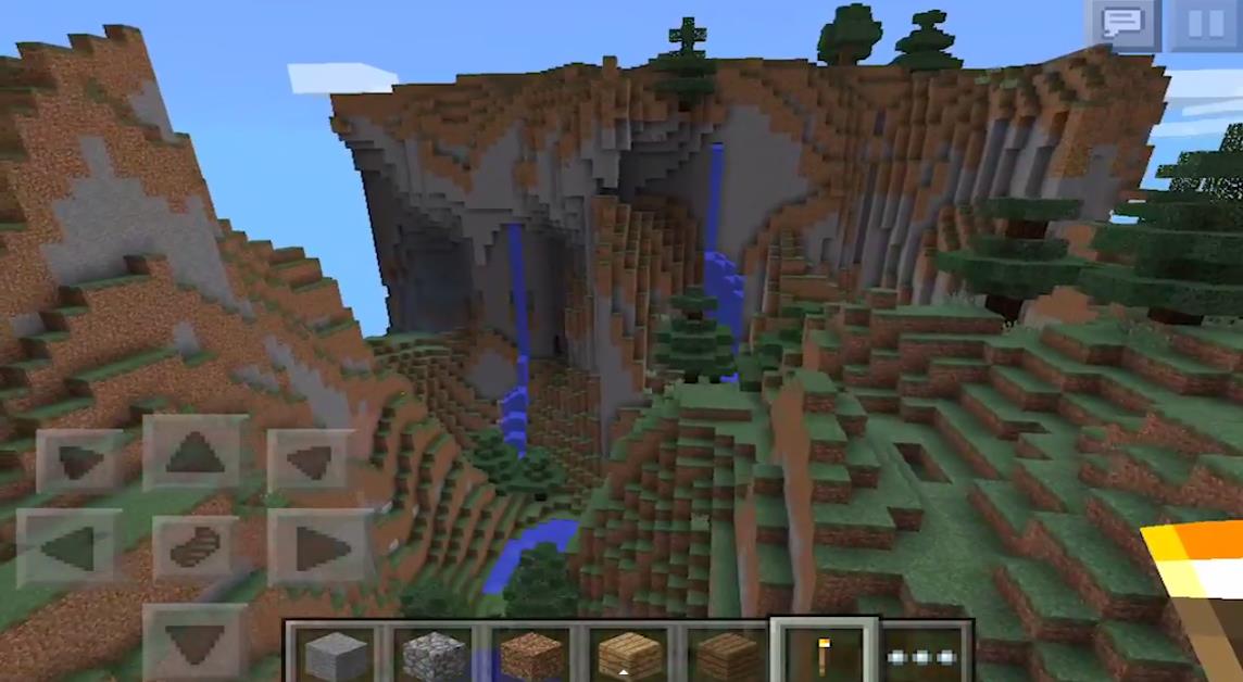 1203101925 Extreme Hills Biome & Mesa Spikes Biome Minecraft PE Seeds