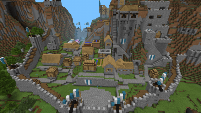 Mountain Castle [Creation] Minecraft PE Maps