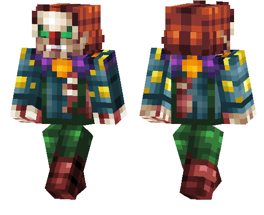 Scary Clown Minecraft PE Skins