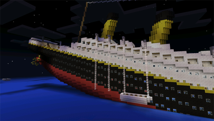 RMS Titanic Sinking [Creation] Minecraft PE Maps