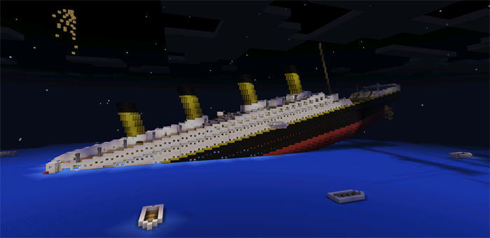 RMS Titanic Sinking [Creation] Minecraft PE Maps
