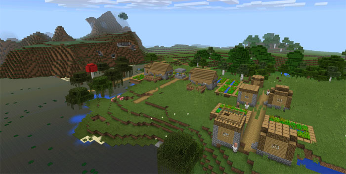 77301621: Witch Hut & Village At Spawn | Minecraft Pe Seeds