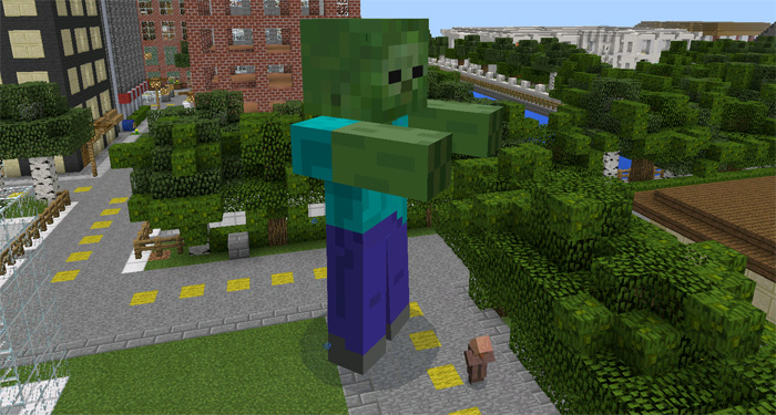 Giant Zombies Mod Minecraft PE Mods & Addons