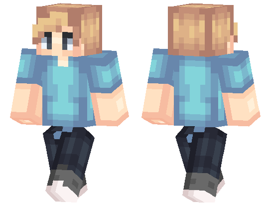 Blue Shirt Minecraft PE Skins