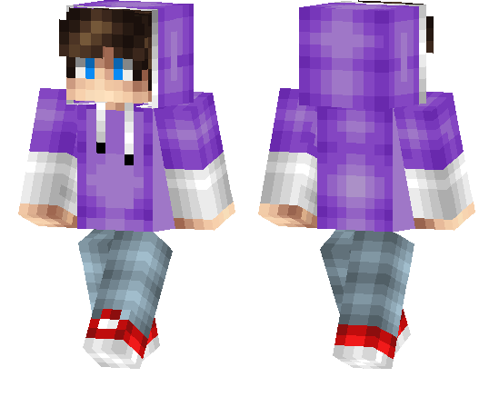 Purple Hoodie Minecraft PE Skins