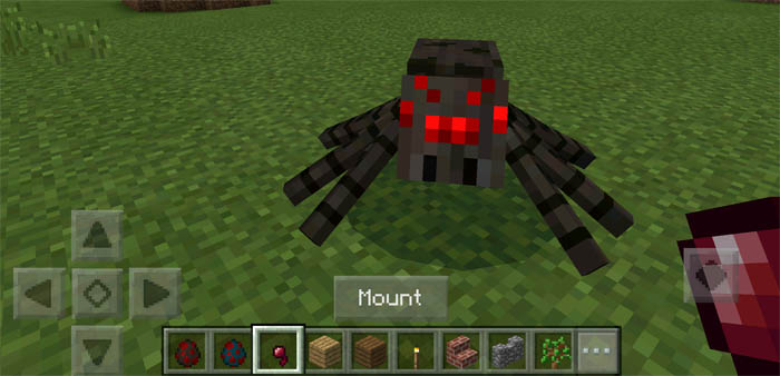 Mountable Spider Addon Minecraft PE Mods & Addons