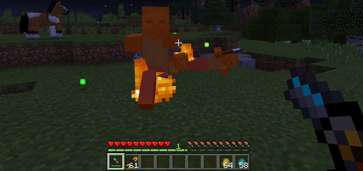 Fireball Gun Addon Minecraft PE Mods & Addons