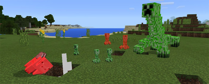 Mutant Creeper Addon Minecraft PE Mods & Addons