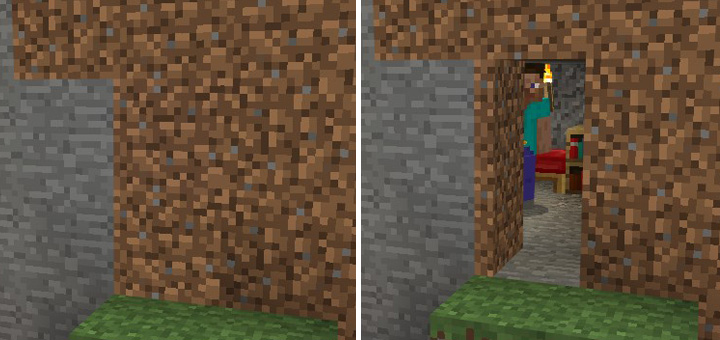Camouflage Doors Resource Pack Minecraft PE Texture Packs