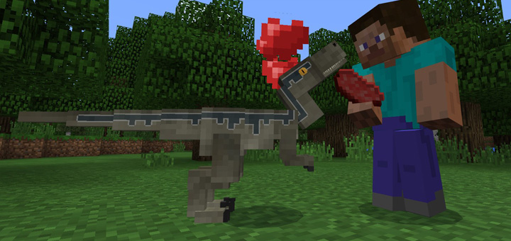 Raptor Blue Addon Minecraft PE Mods & Addons