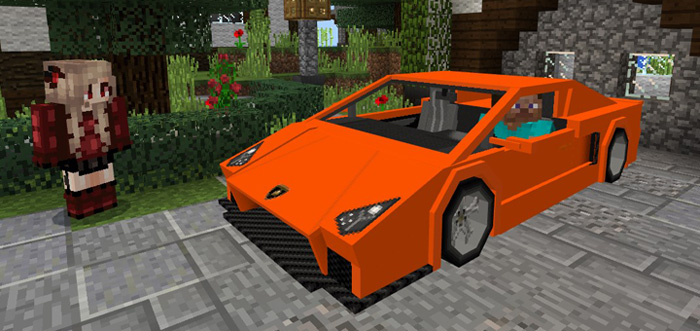 Sports Car: Lamborghini Add-On | Minecraft Pe Mods & Addons