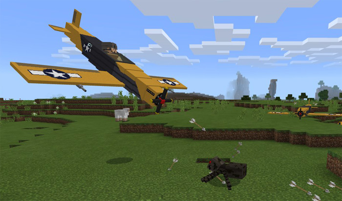 War Plane Addon Minecraft PE Mods & Addons