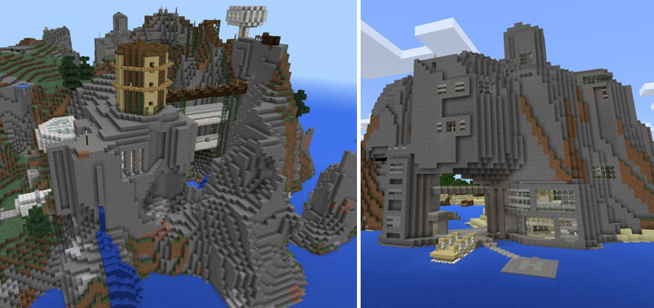 Epic Cliffs Base [Creation] | Minecraft Pe Maps