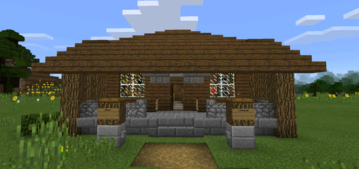 SelfBuilding House [Redstone] (1.0.5 Only!) Minecraft PE Maps
