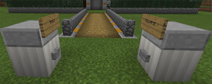 Self-Building Command Block Mansion [Redstone] | Minecraft Pe Maps