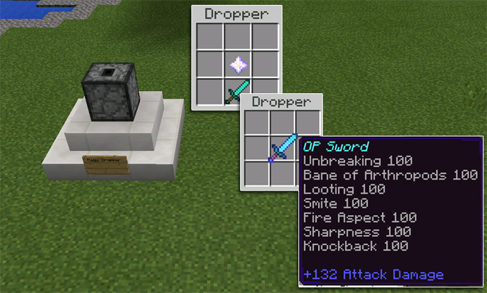 Overpowered Tools With Commands [Redstone] (1.1.0.1 Only!) Minecraft PE Maps