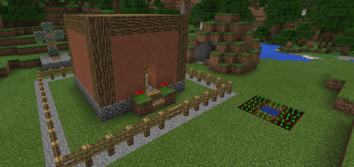 Self Building House (Command Blocks) [Redstone] | Minecraft Pe Maps