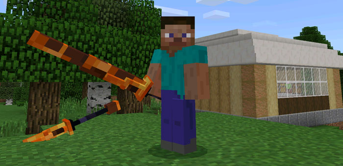 3D Weapons Pack Addon (Beta Only) Minecraft PE Texture Packs
