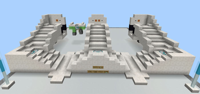 Simplified 2 Way Flying Machine [Redstone] Minecraft PE Maps