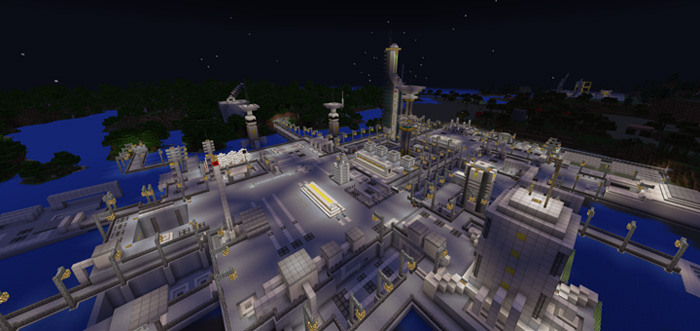 Futuristic Platform [Creation] Minecraft PE Maps