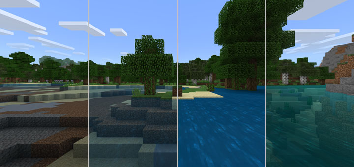 Invisible/More Transparent Water Pack Minecraft PE Texture Packs