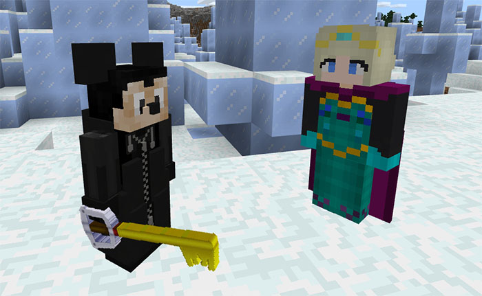 Kingdom Hearts III & Frozen Addon Minecraft PE Mods & Addons