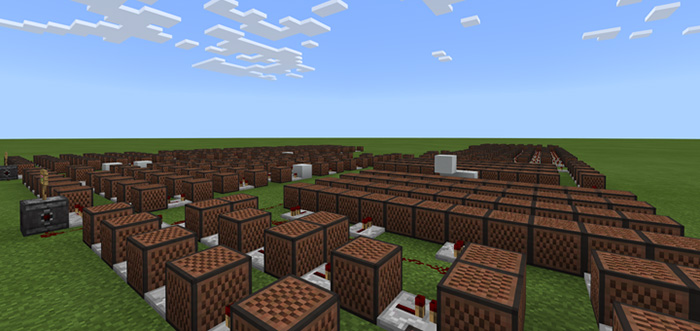3 Noteblock Cartoon Theme Songs [Redstone] Minecraft PE Maps