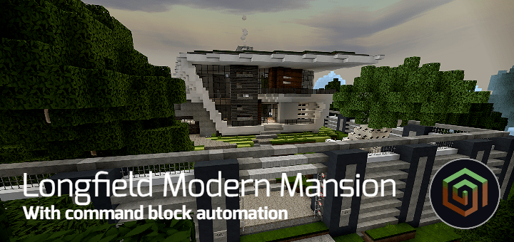 Longfield Modern Mansion [Map] | Minecraft Pe Maps