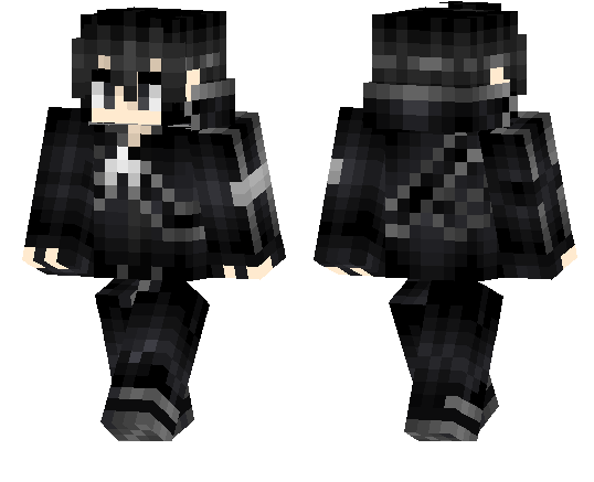 Setting Ropa de kirito de Sword Art 2 Minecraft Skin