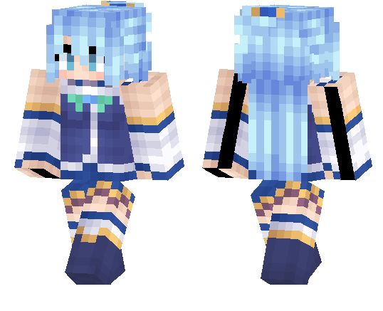 aqua minecraft skin