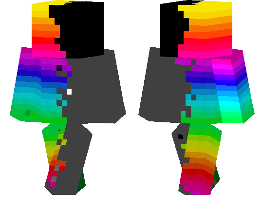 Rainbow Man Minecraft PE Skins