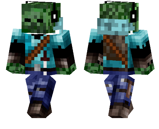 Zombie Hunter Minecraft PE Skins