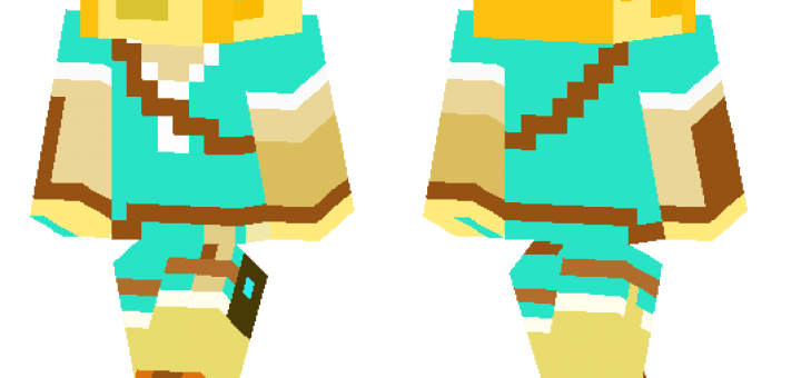 The legend of Zelda: Breath of the wild: Link Minecraft Skin